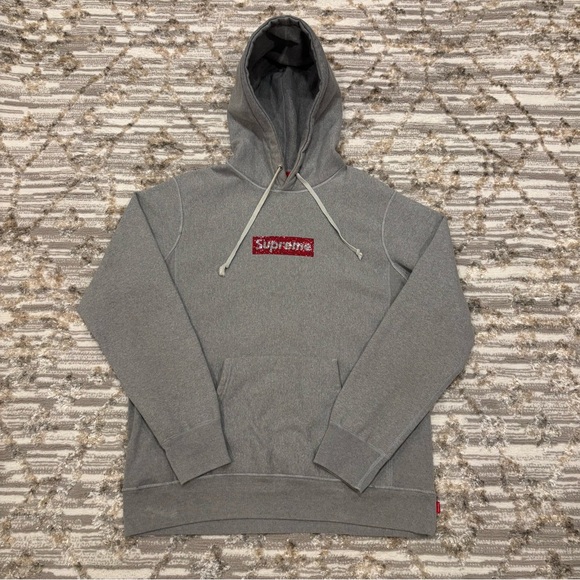 Supreme | Shirts | Supreme X Swarovski Crystal Box Logo Hoodie